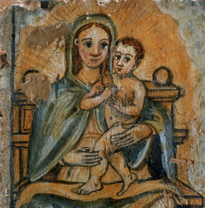 Madone et Enfant, détail d