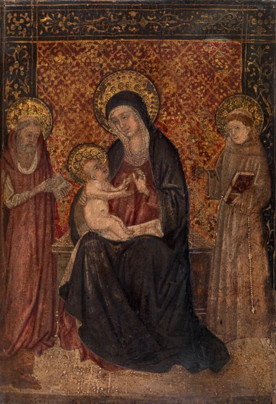 Madone et enfant avec saints - Italian School