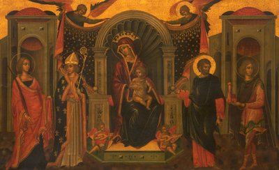 Madone et enfant avec des saints, vers 1600 - Italian School