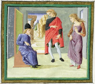 Homme et femme devant leur juge, du 