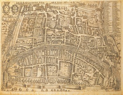 Carte de Pise - Italian School