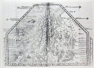 Carte de la Scandinavie, d