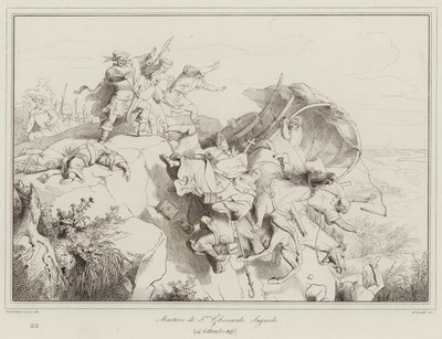 Martirio di S Gherardo Sagredo - Italian School