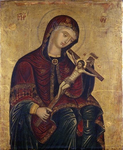 Marie avec le crucifix - Italian School