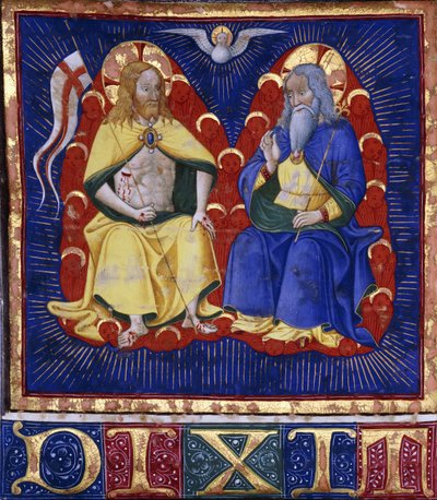 Maître des Vitae Imperatorum : La Trinité, miniature d