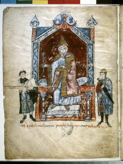 Mathilde de Toscane: intronisée Matilde de Canossa - Italian School