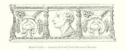 Matteo Civitali, Fragment de Tombe, South Kensington Museum - Italian School