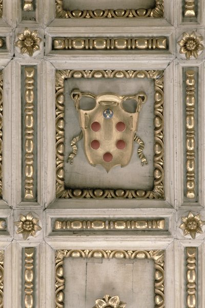 Armoiries des Médicis, du soffite de l