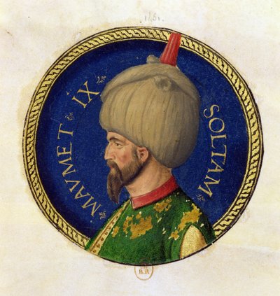 Mehmed II (1432-81) dit Fatih, le Conquérant - Italian School
