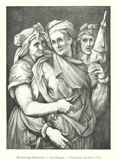 Michel-Ange Buonarroti, Les Parques, collections du Palais Pitti - Italian School