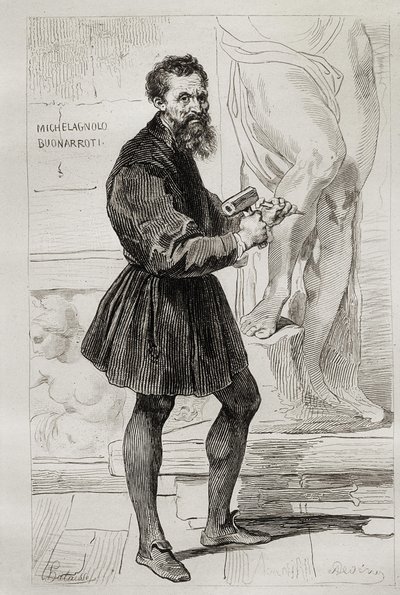 Michelangelo Buonarroti Sculpteur - Italian School