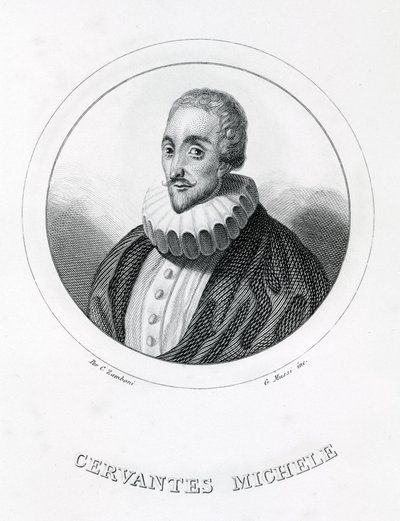 Miguel de Cervantes, écrivain espagnol (1547 - 1616) - Italian School