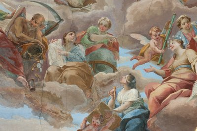 Milan, Église de San Francesco da Paola, Fresque Hall Palazzo - Italian School