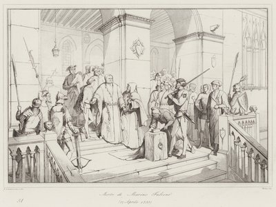 Mort de Marino Faliero - Italian School