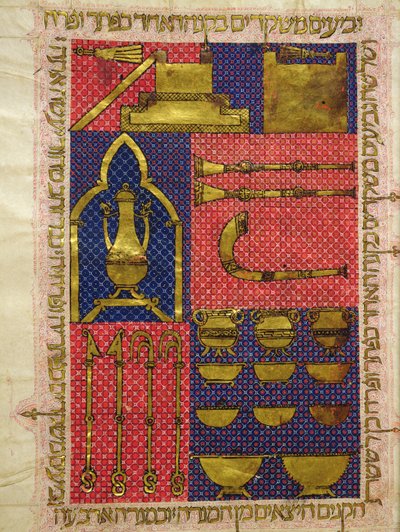 Instruments du Temple, de la Bible hébraïque - Italian School