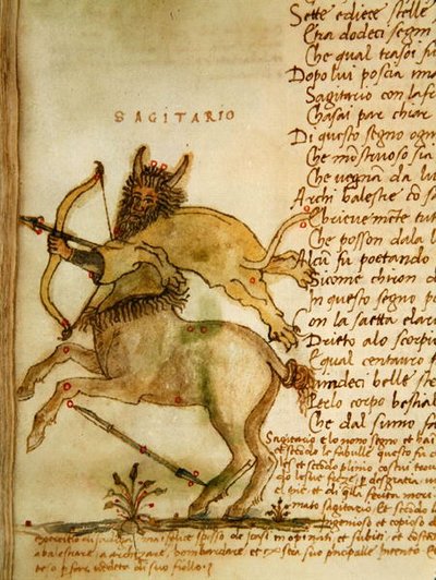 Ms Ital 483 P.4.7 f.157v Sagittaire, du 