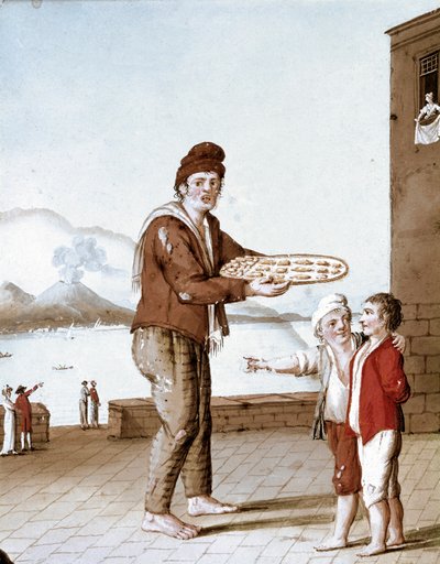Le vendeur de pasticiotti (sables napolitains) - Italian School