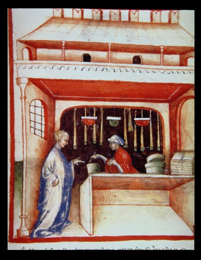 Vente de musc, de Tacuinum Sanitatis - Italian School
