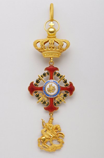 Ordre de Saint-Georges de la Réunion : insigne appartenant aux souverains de la Maison Royale (1800-1850) - Italian School