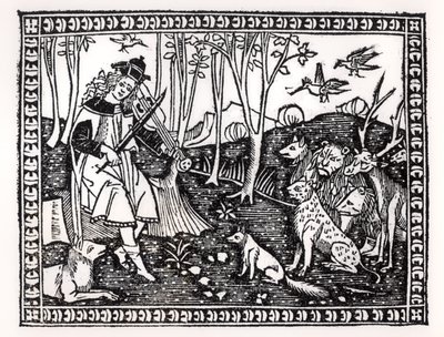 Orphée jouant pour les animaux, 1500 - Italian School