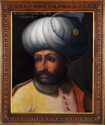 Empire ottoman : portrait du neuvième sultan ottoman Selim Ier le Terrible - Italian School