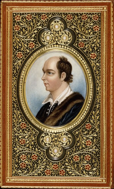 Miniature ovale portrait d