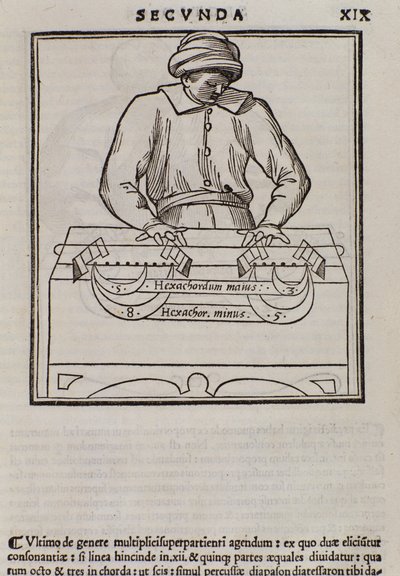 Page de Musica theorica par Lodovico Fogliani (1475?-1542) théoricien de la musique - Italian School