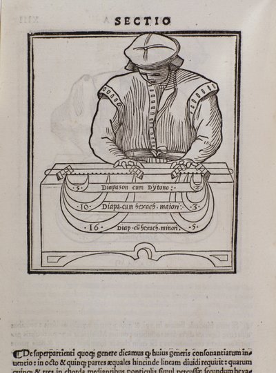 Page de Musica theorica par Lodovico Fogliani (1475?-1542) théoricien de la musique - Italian School