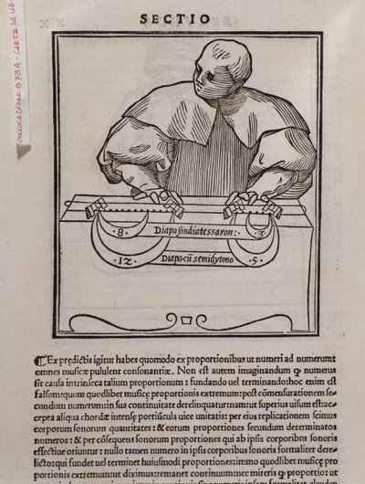 Page de Musica theorica par Lodovico Fogliani (1475?-1542) théoricien de la musique - Italian School