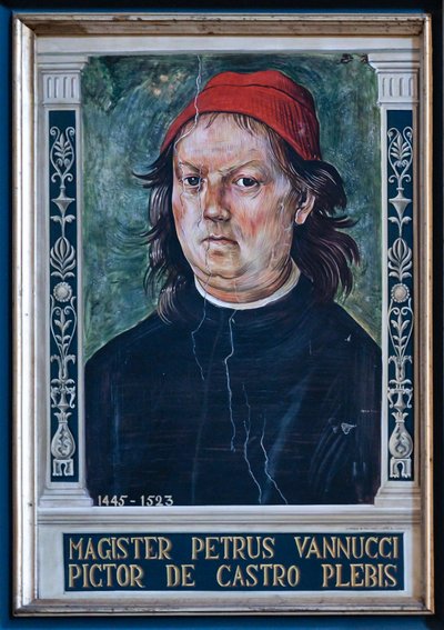 Portrait de Pietro di Cristoforo Vannucci, connu sous le nom de Perugino - Italian School