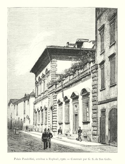 Palais Pandolfini, attribué à Raphael - Italian School