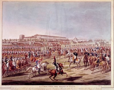 Parade de la cavalerie italienne du Royaume d