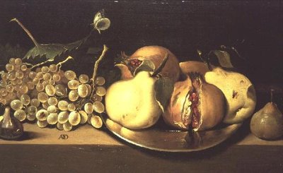 Poires, Raisins et Grenades - Italian School