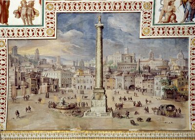 Piazza Colonna, Rome - Italian School