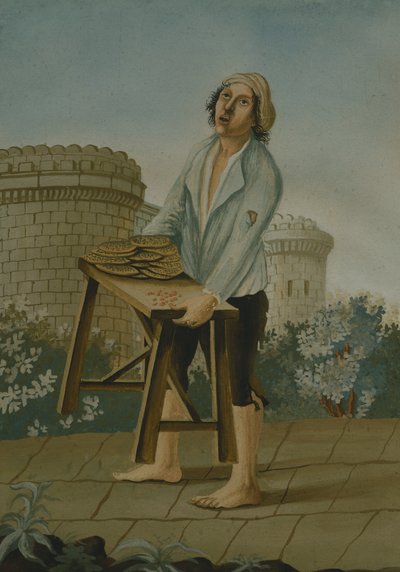 Vendeur de pizza à Naples, Italie - Italian School