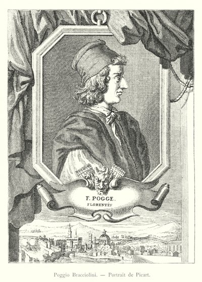 Poggio Bracciolini, Portrait de Picart - Italian School