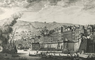 Ponte Reale à Gênes, gravure, Italie - Italian School