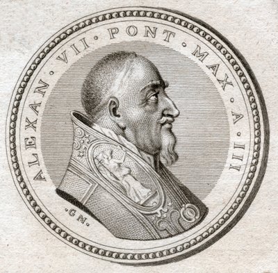Pape Alexandre VII (gravure) - Italian School