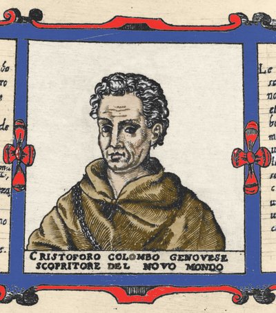 Portrait de Christophe Colomb (1451-1506), détail de l