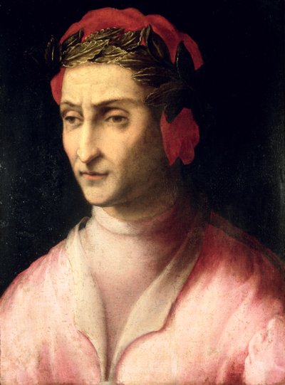 Portrait de Dante Alighieri (1265-1321) - Italian School