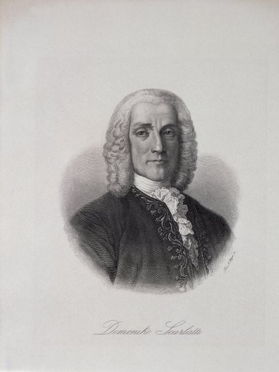 Portrait de Domenico Scarlatti (1686-1757) - Italian School