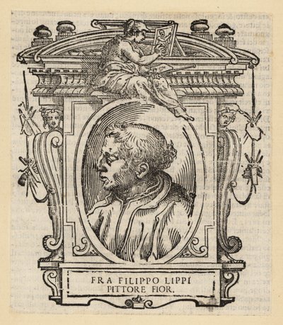Portrait de Filippo Lippi, peintre italien de Florence du Quattrocento (15e siècle), vers 1406-1469 - Italian School