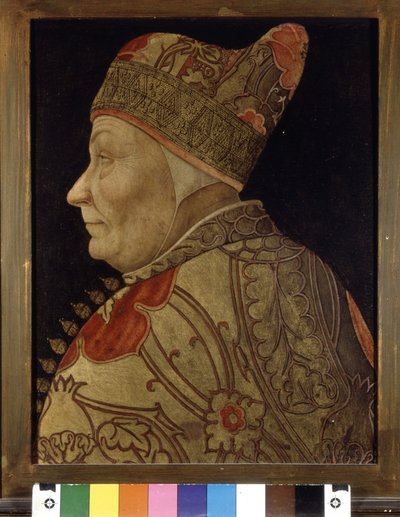 Portrait de Francesco Foscari, Doge de Venise. Peinture sur bois. sd. Musée Correr de Venise - Italian School