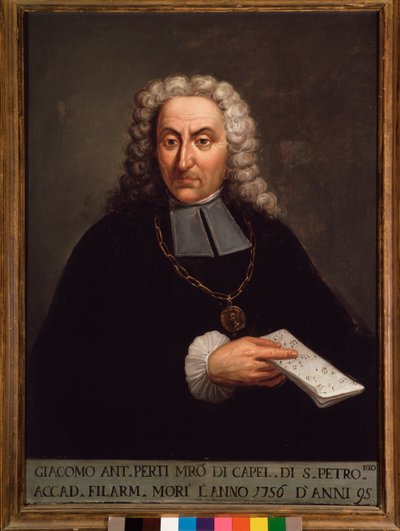 Portrait de Giacomo Perti (1661-1756) compositeur italien - Italian School