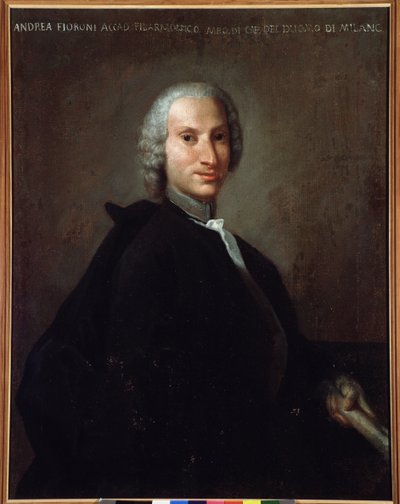 Portrait de Gianandrea Fioroni (1716-1778) compositeur italien - Italian School