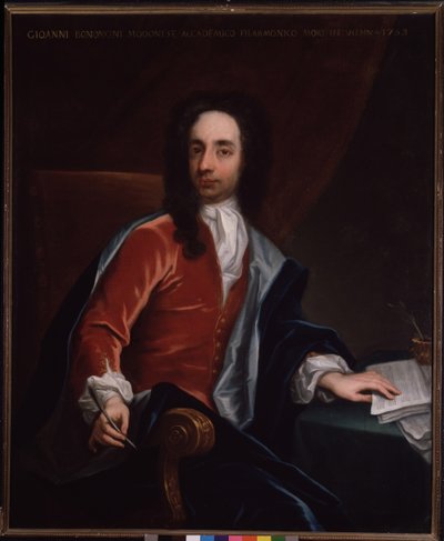 Portrait de Giovanni Battista Bononcini (1670-1747) compositeur baroque italien et violoncelliste - Italian School