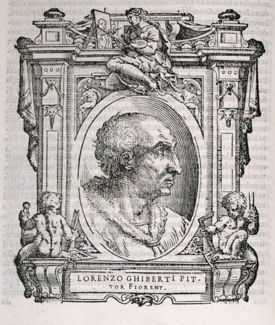 Portrait de Lorenzo Ghiberti (1378-1455) de Vies des artistes de Vasari, première publication 1550 - Italian School
