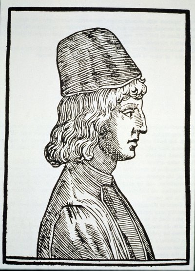 Portrait de Pic de la Mirandole (1463-94), de Delle Celeste Fisionomia par Giovanni Battista della Porta, Padoue 1616, illustré dans Histoire de la Magie, publié à la fin du 19e siècle - Italian School