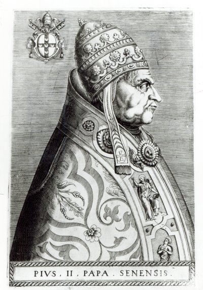 Portrait du pape Pie II - Italian School