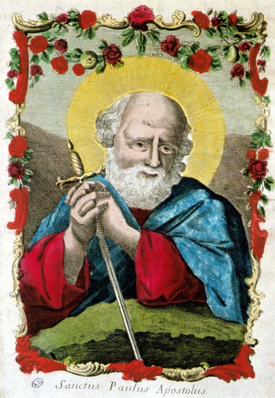Portrait de Saint Paul avec épée, Italie - Italian School